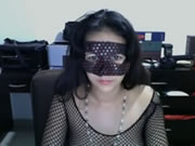 秘魯面具女孩在網路視訊手淫